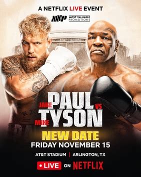 Mike Tyson vs. Jake Paul full fight date for November bout 